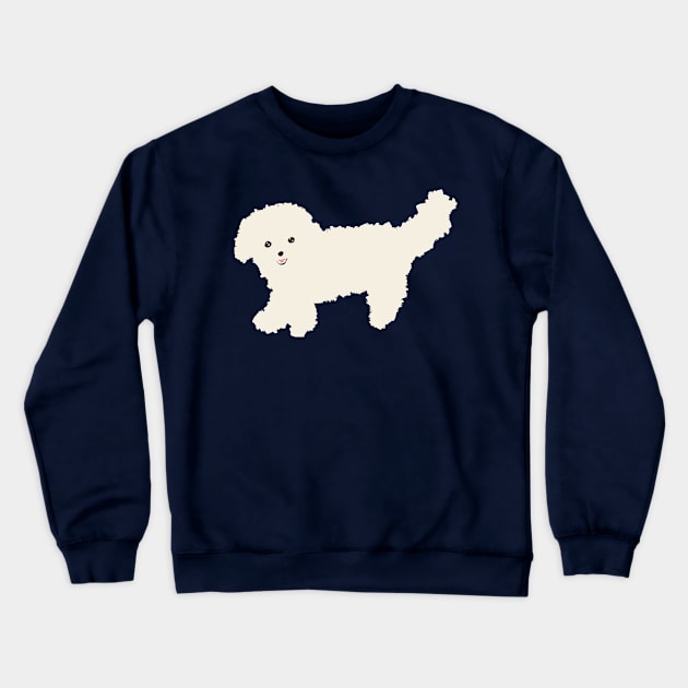 Happy Maltipoo Crewneck Sweatshirt by PatternbyNOK